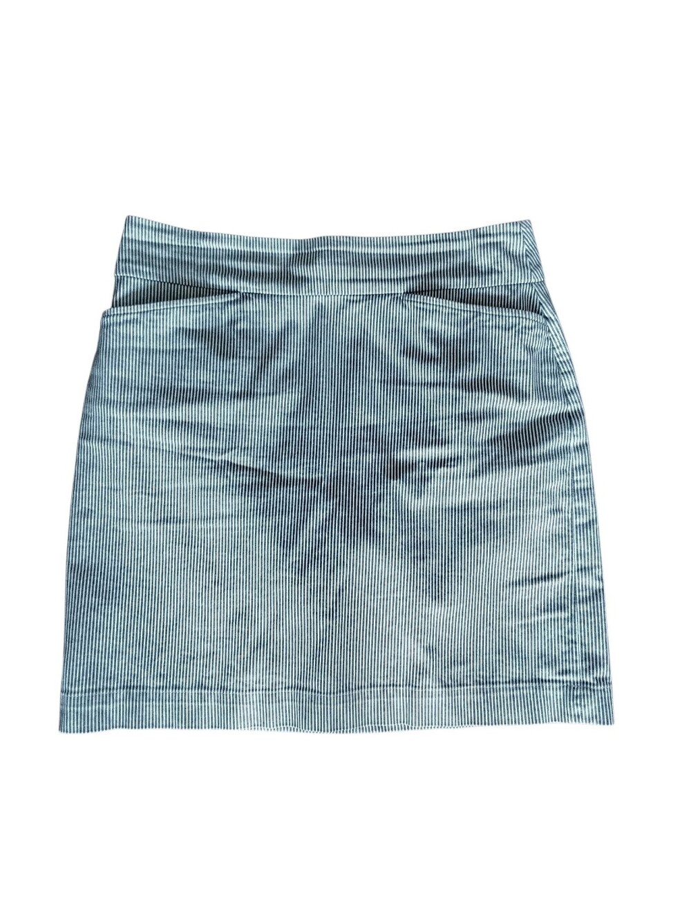 Talbots Blue and White Striped Mini Skirt Womens 8 Petite